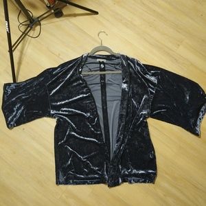 Blue Velvet Kimono